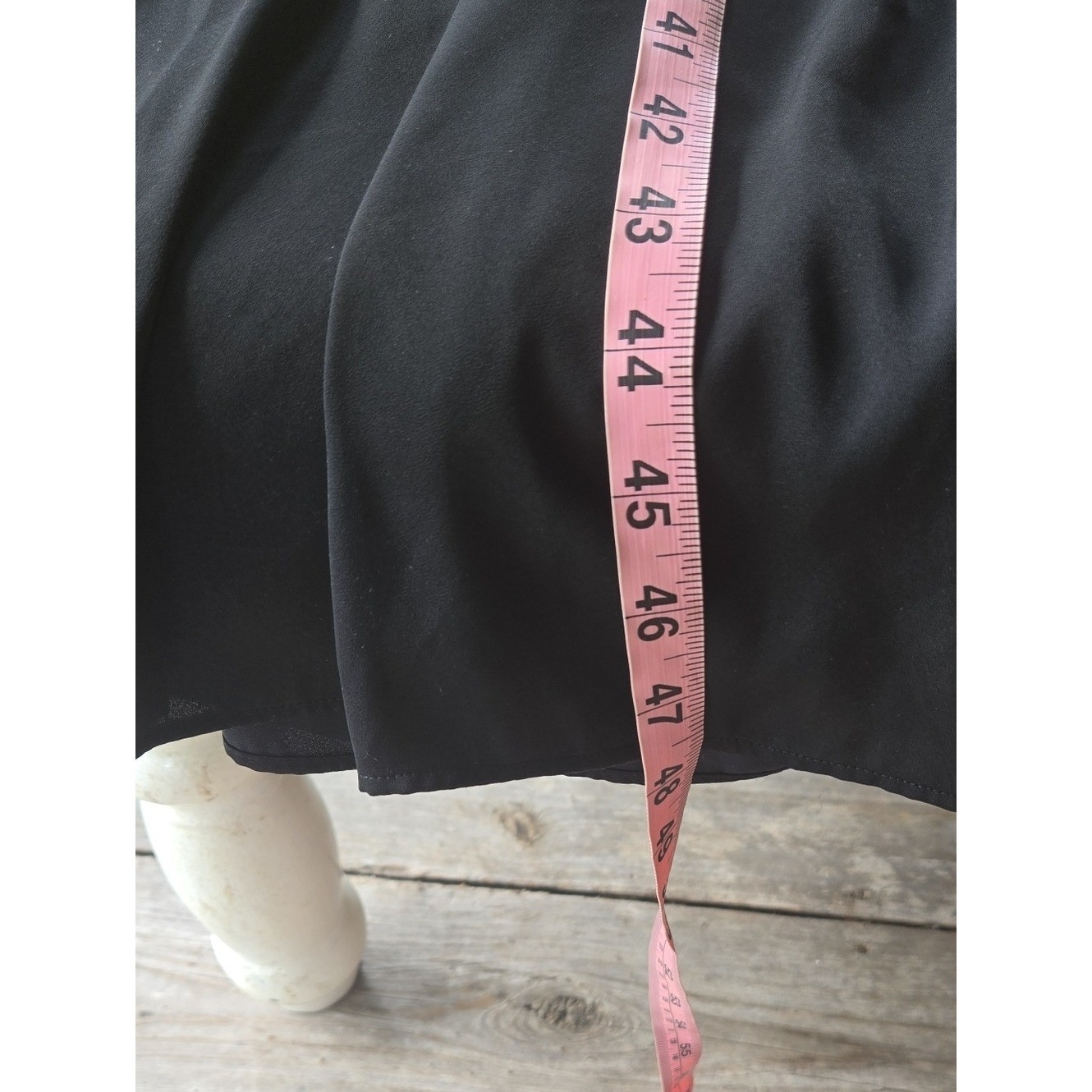 Emily McCarthy Daphne Black Cocktail Dress With Faux Leather Bodice Size Large