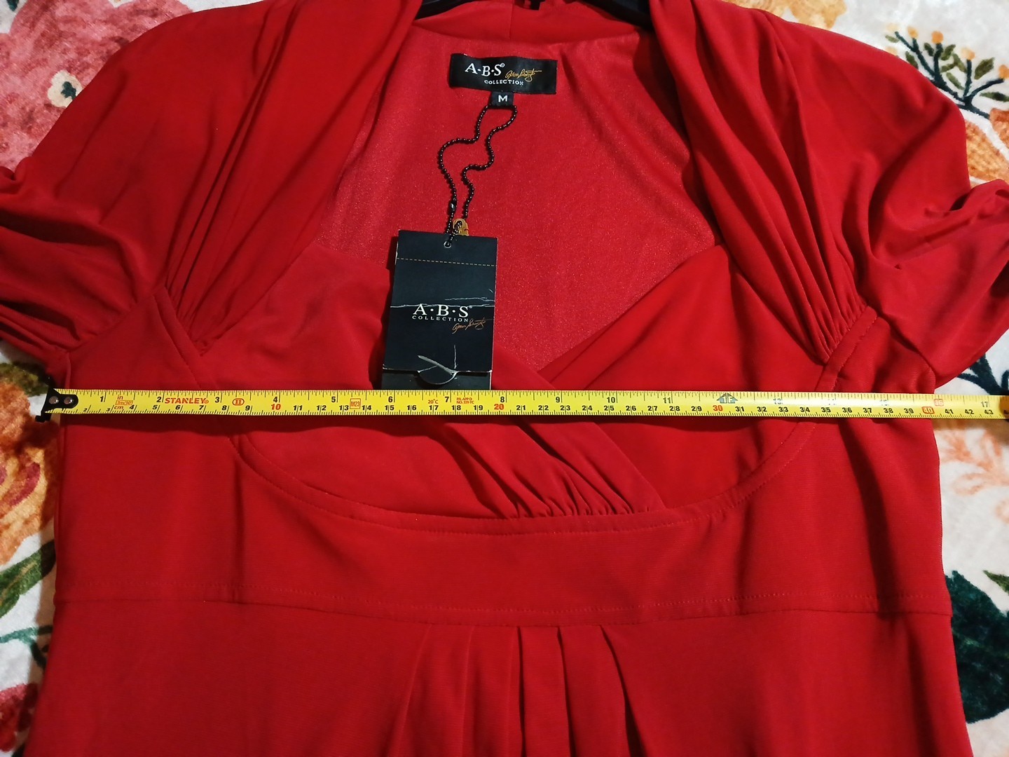 Allen Schwartz A.B.S Collection Classic Holiday Women’s Size Medium Red Dress