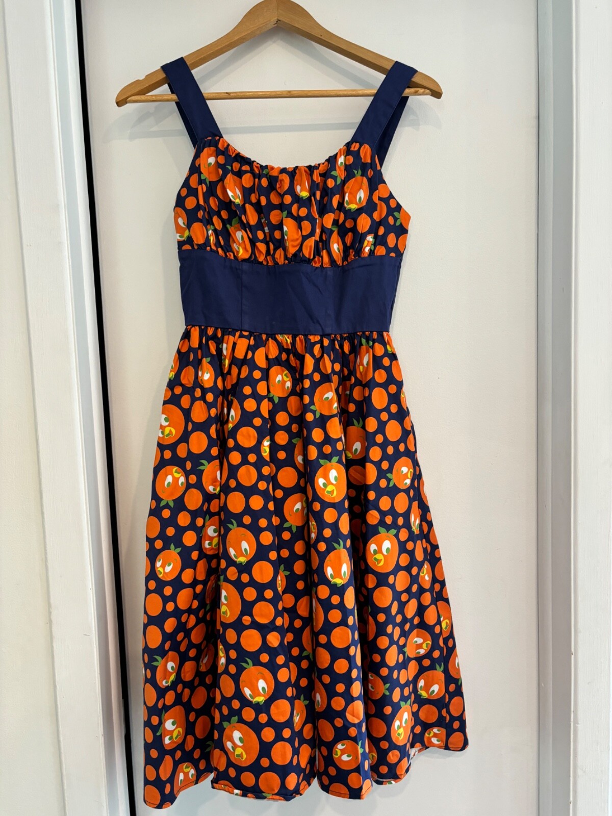 Disney Parks Orange Bird Dress XS – With pockets! Pristine condition – Navy
