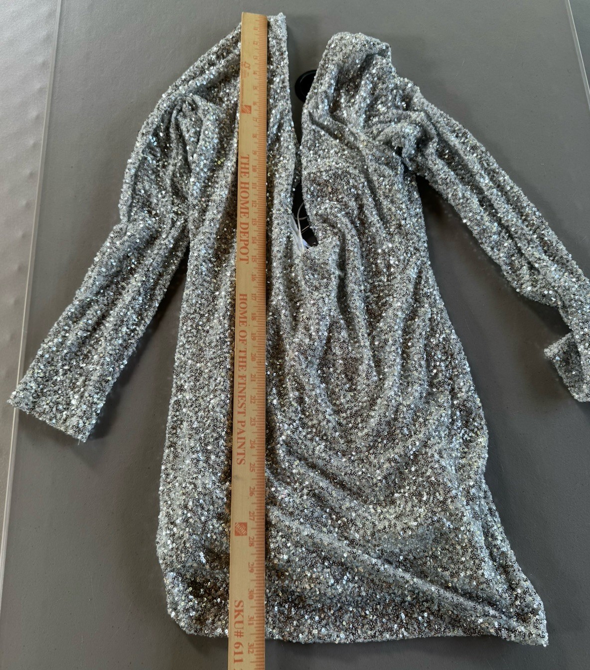NWT Peppermayo Exclusive Silver Starstruck Siren Sequin Mini Womens Dress L/XL