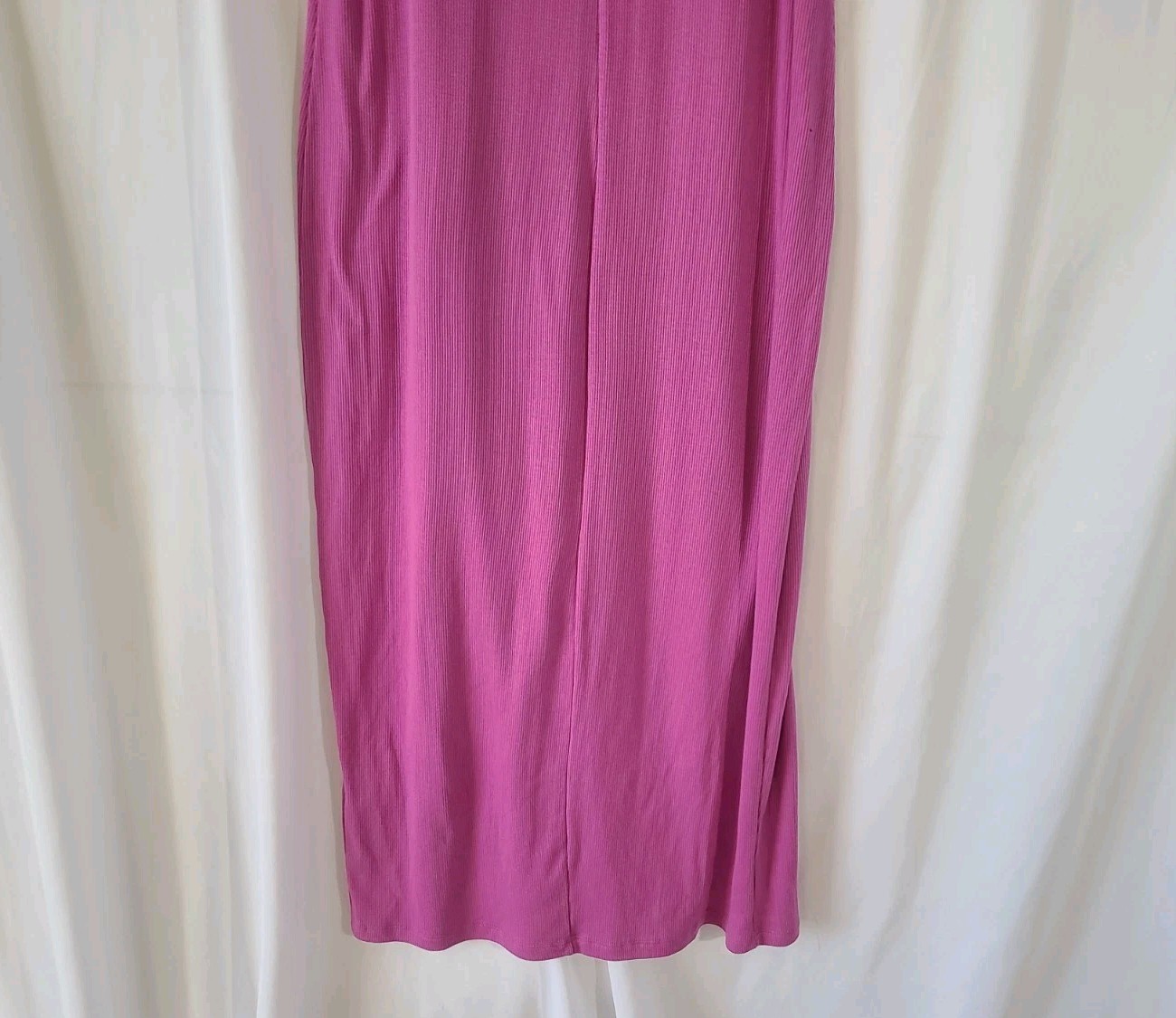 Beyond Yoga Womens Pink Ribbed Ease Into It Tank Midi Dress XL New W/Tags