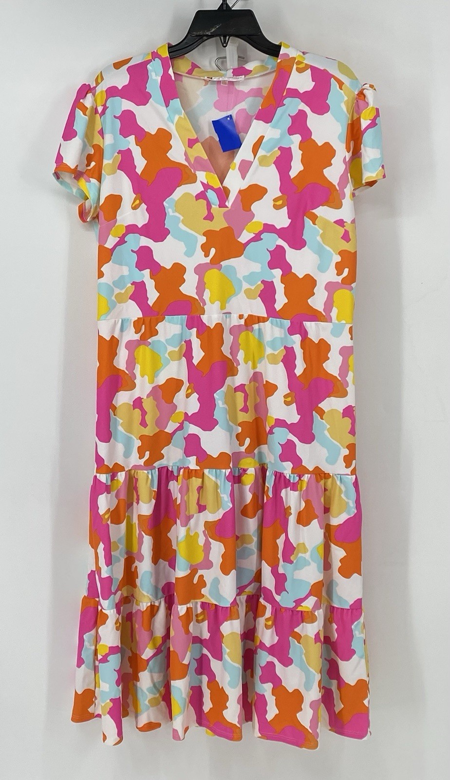 Jude Connally Preowned Women’s Multicolored dress size large Maxi Stretchy