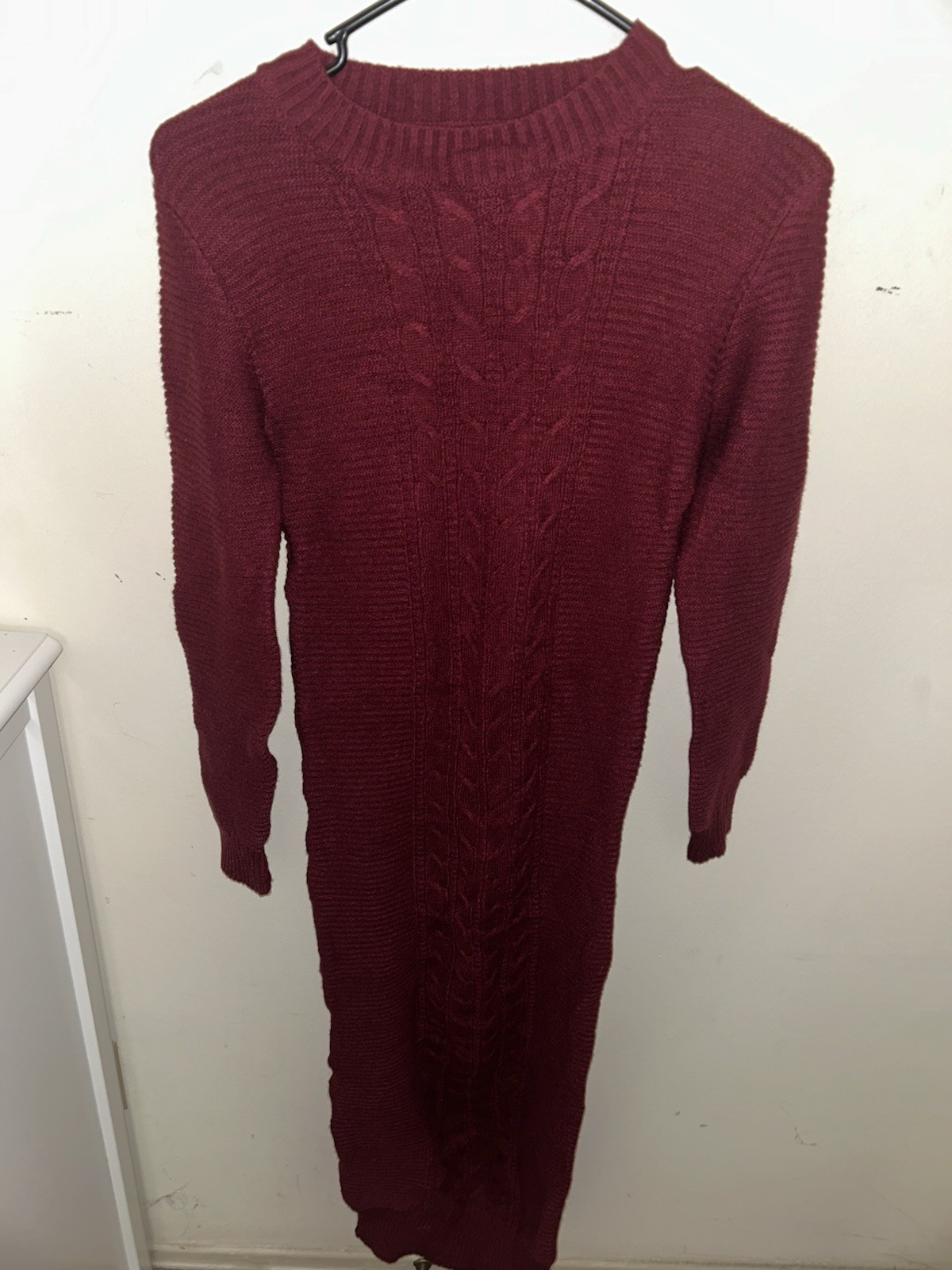 winter dresses for women long sleeve Burgundy Dresses