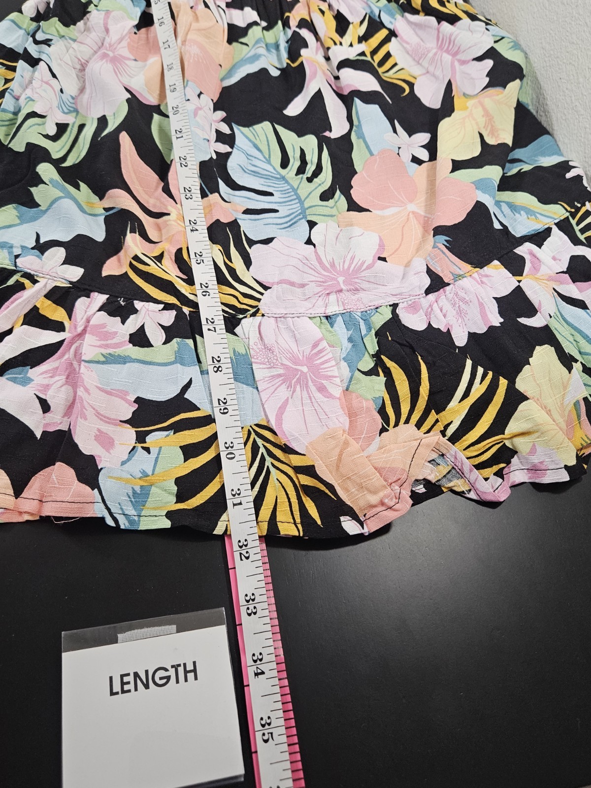 Hurley NWT Womens Small Multicolor Minidress Floral Tropical ResortWear Flirty