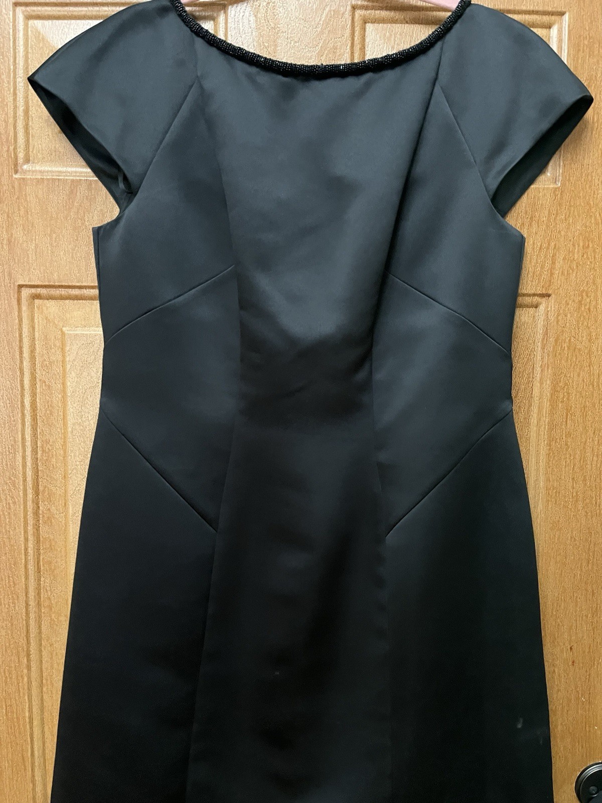 Brooks Brothers Black Dress Sleeveless Beaded Neck Cocktail Party Women’s 12 ÑWT