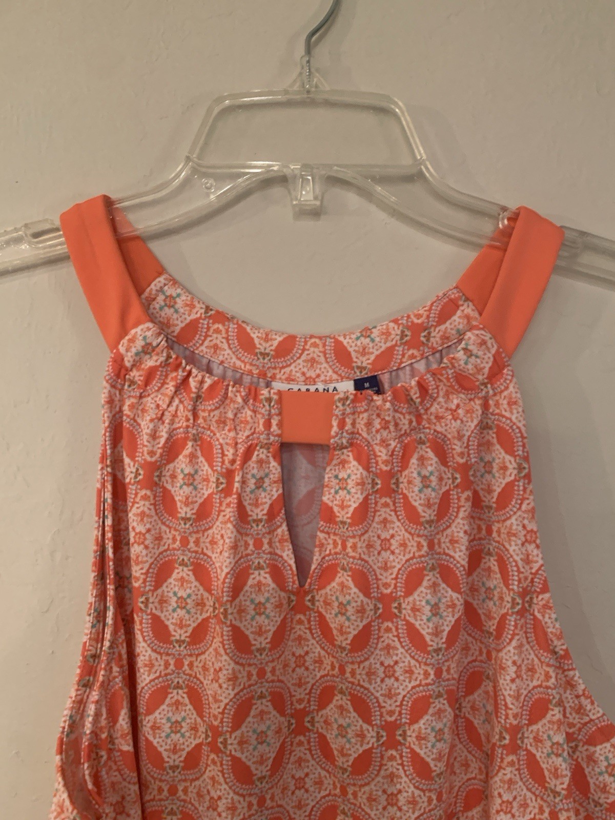 Cabana Life Midi spf 50+ Sleeveless Geometric Shift Dress retail $134
