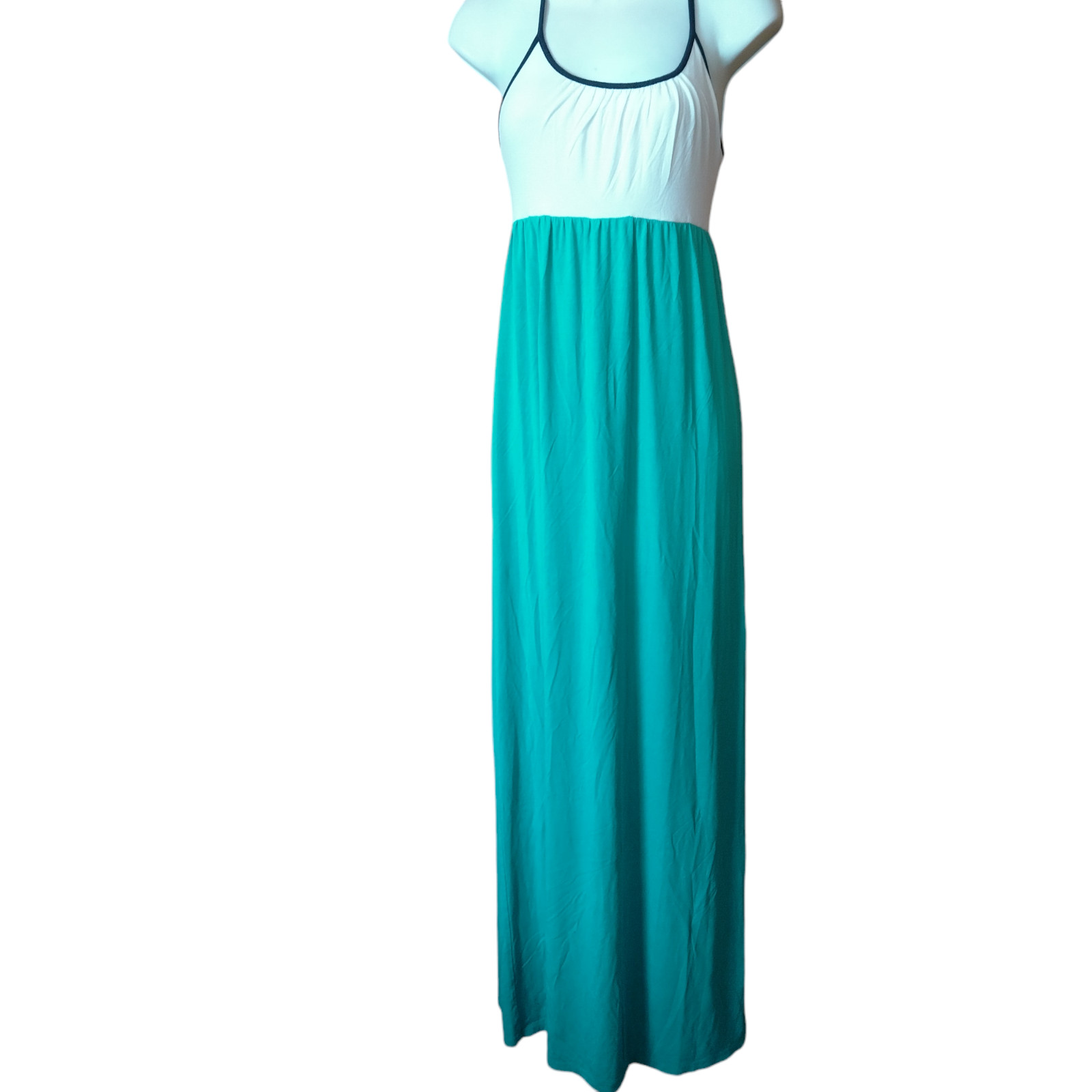 Kenar Women’s XS Racerback Sleeveless Maxi Dress Casual Travel Boho Two Toned
