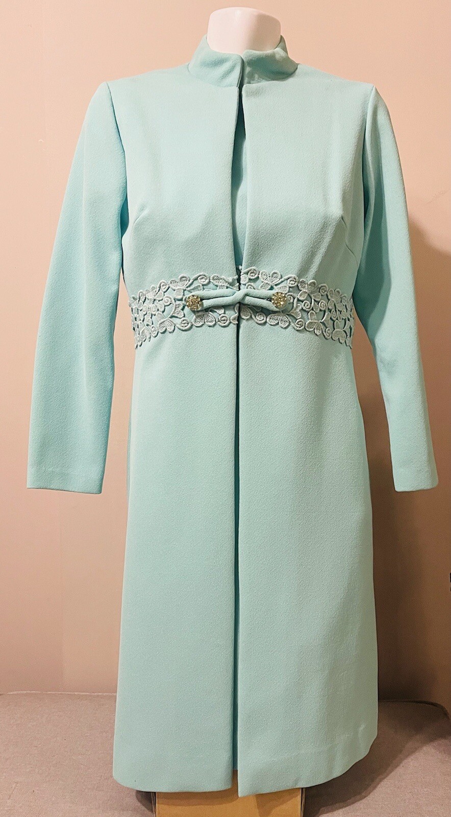 Vtg Handmade 1 Of A Kind 1950s 1960s Jackie O First Lady Style Dress Jacket Set