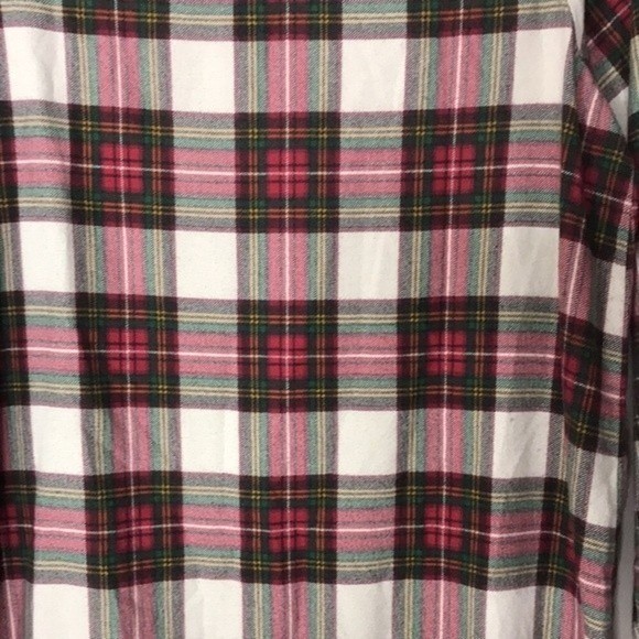 Hanna Andersson Women Plaid Flannel Ruffle Hem Dress Red Green 14-16