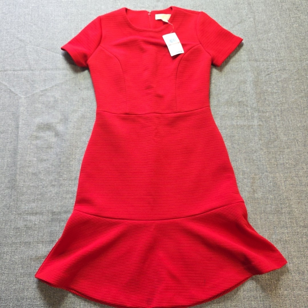 Michael Kors Dress Red Blaze Womens Size 2 NWT (Small Mark)