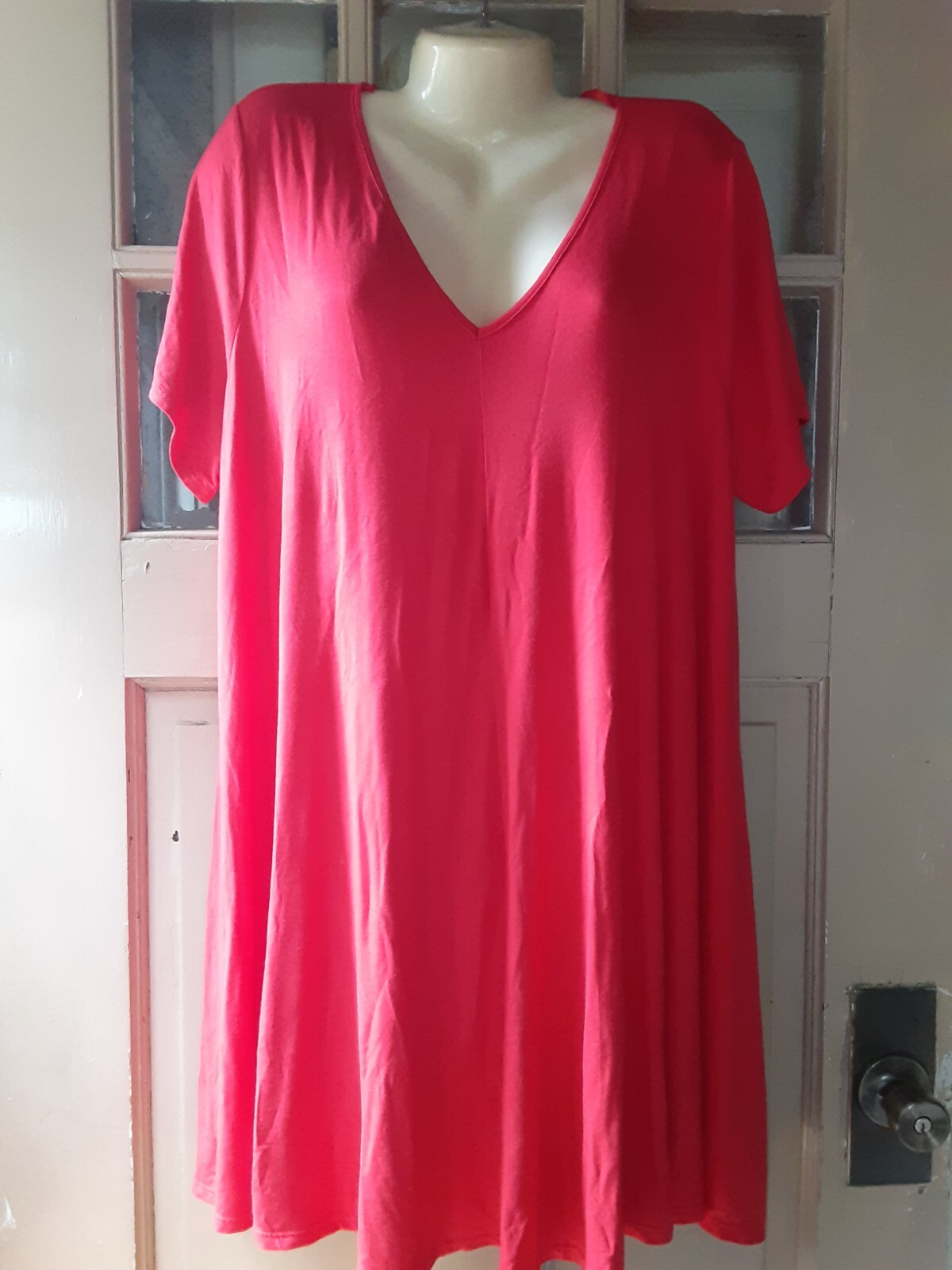 Green Envelope Woman’s Short Sleeve Swing Dress Size 3X NEW WITH TAGS
