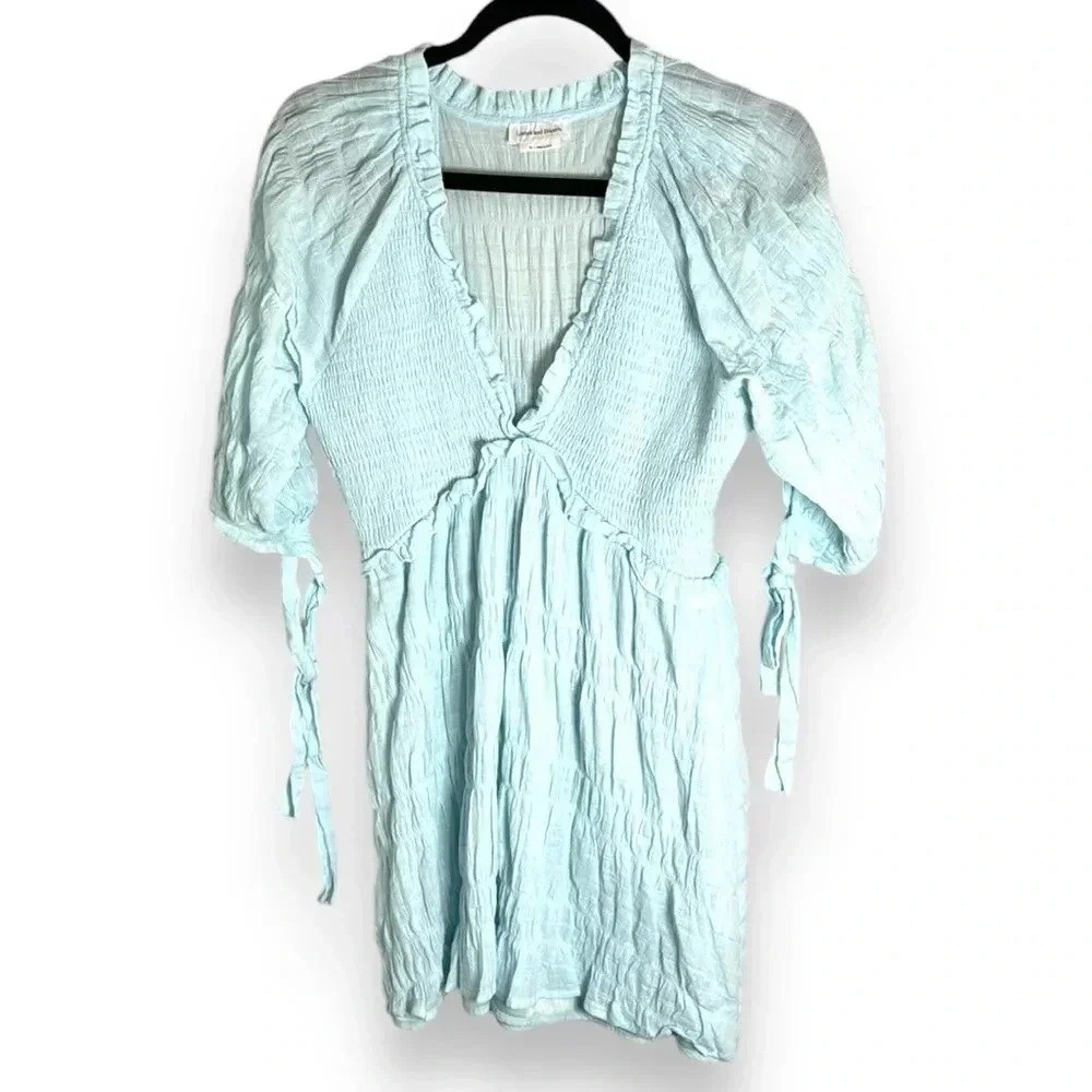 Lovers + Friends Finnegan Dress Light Blue Size XS Coquette Feminine