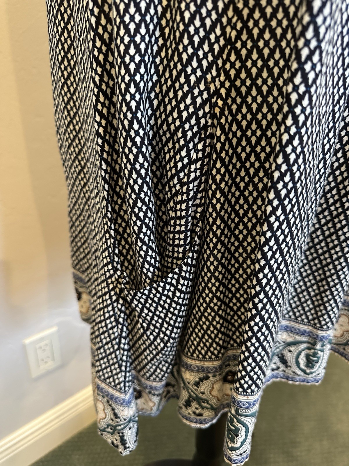 PAPILLON PATTERNED SUNDRESS WITH POCKETS- SIZE SMALL “S”