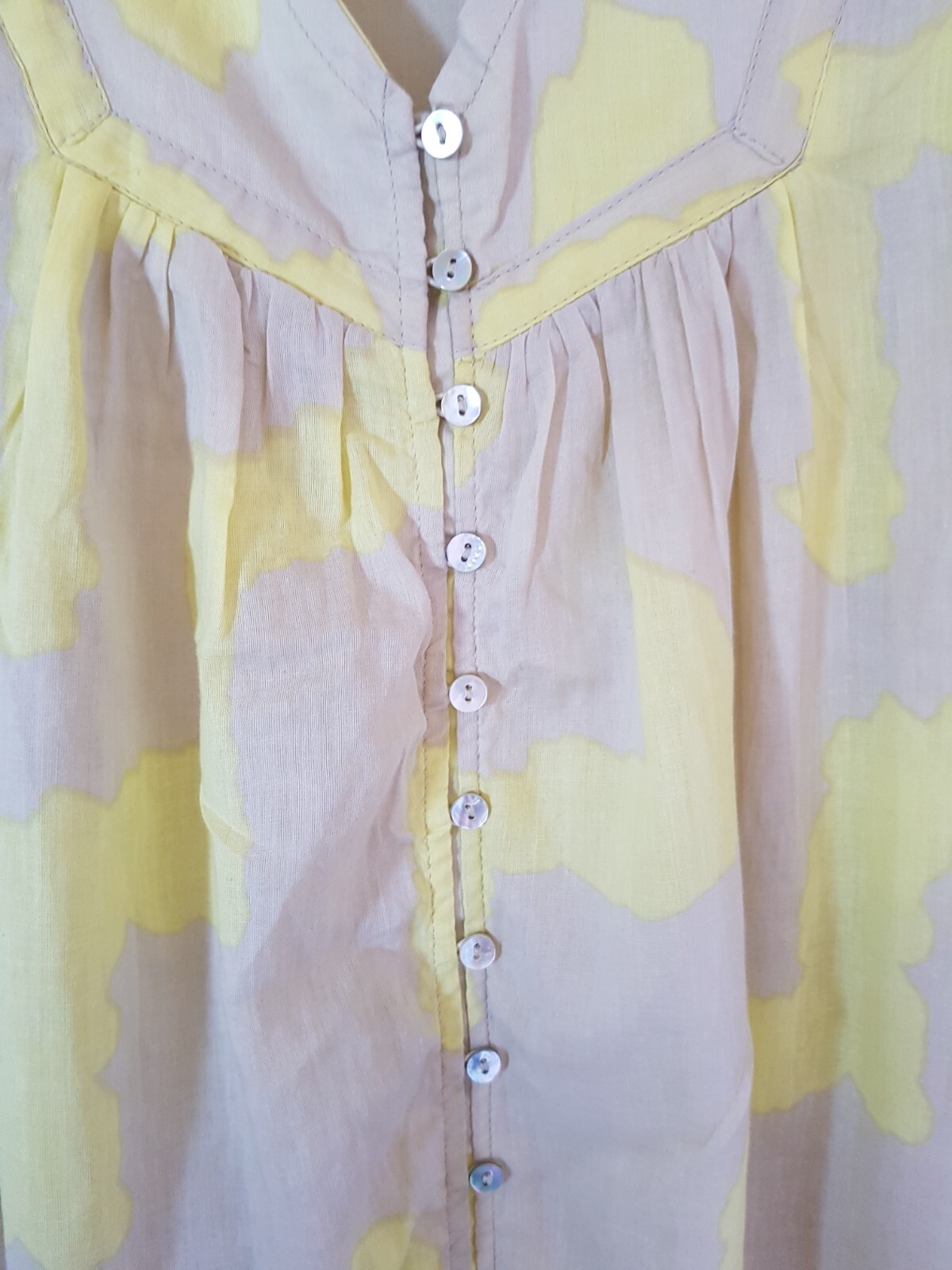 PARFOIS Summer Beach Maxi Dress Robe Cover Up Flowing Relaxed Sz M/L Holiday