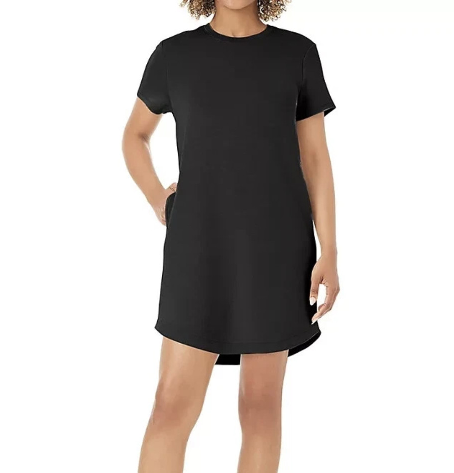 Dress Sandwash Short Sleeve Women’s S Black By Member’s Mark