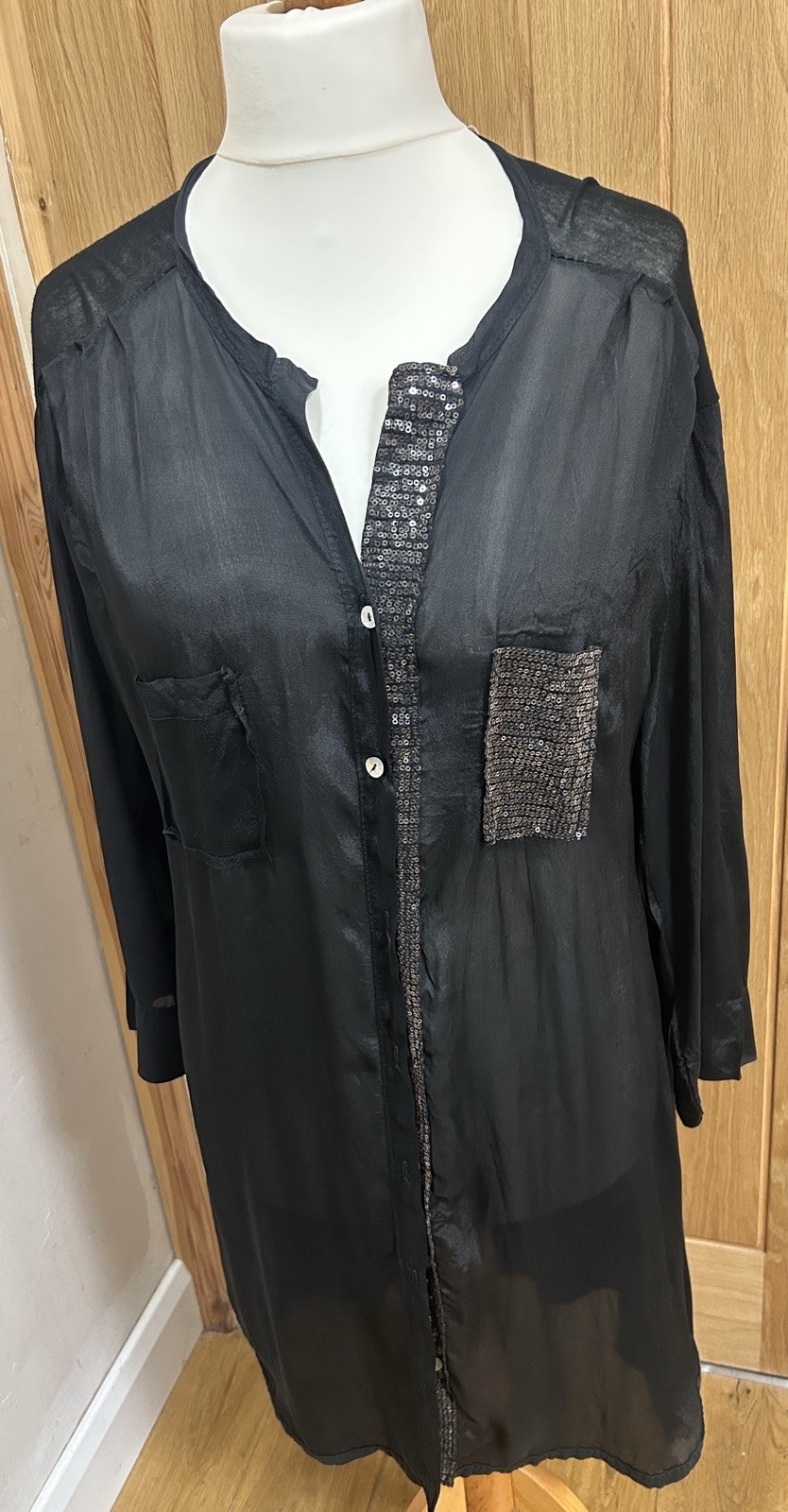 ladies Semi Opaque Tunic /dress Approx Size 14/16