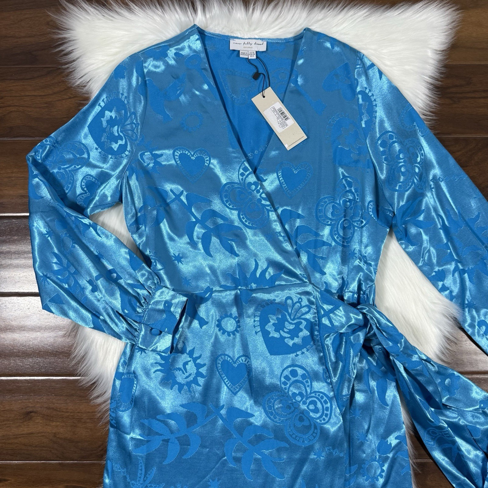 Never Fully Dressed Size US 6 / UK 10 / EU 38 Sundazed Vienna Wrap Midi Dress