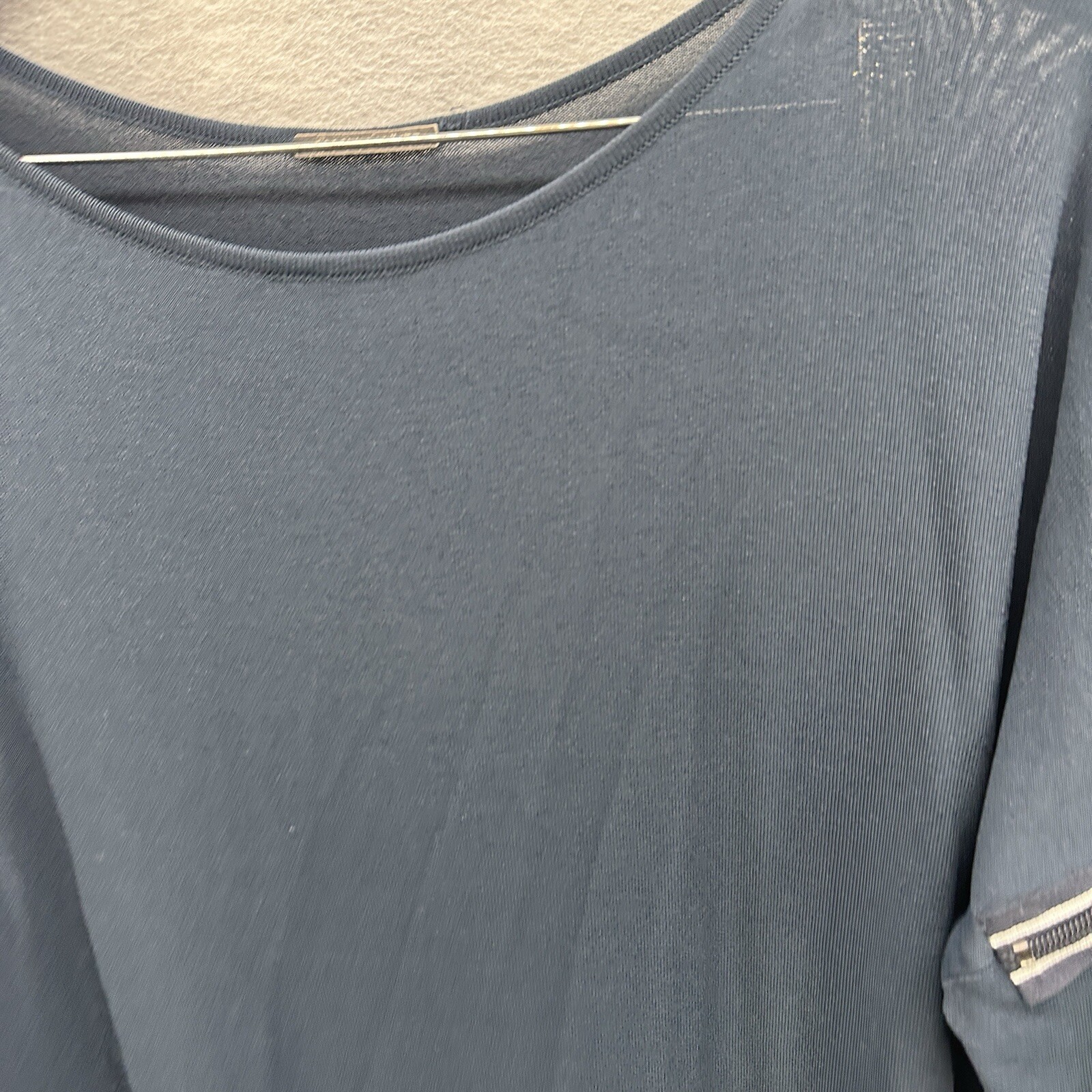 Annette Gortz Shift Dress Womens M Blue Office Minimalist Lagenlook Quiet Luxury