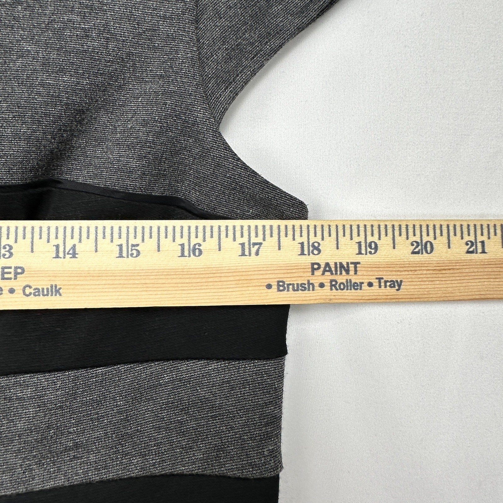 Preppy Classic Colorblock Sheath Dress Black Gray Cap Sleeve Spense Business Cas