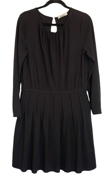 DKNY BLACK XL PLEAT SKIRT A-LINE DRESS