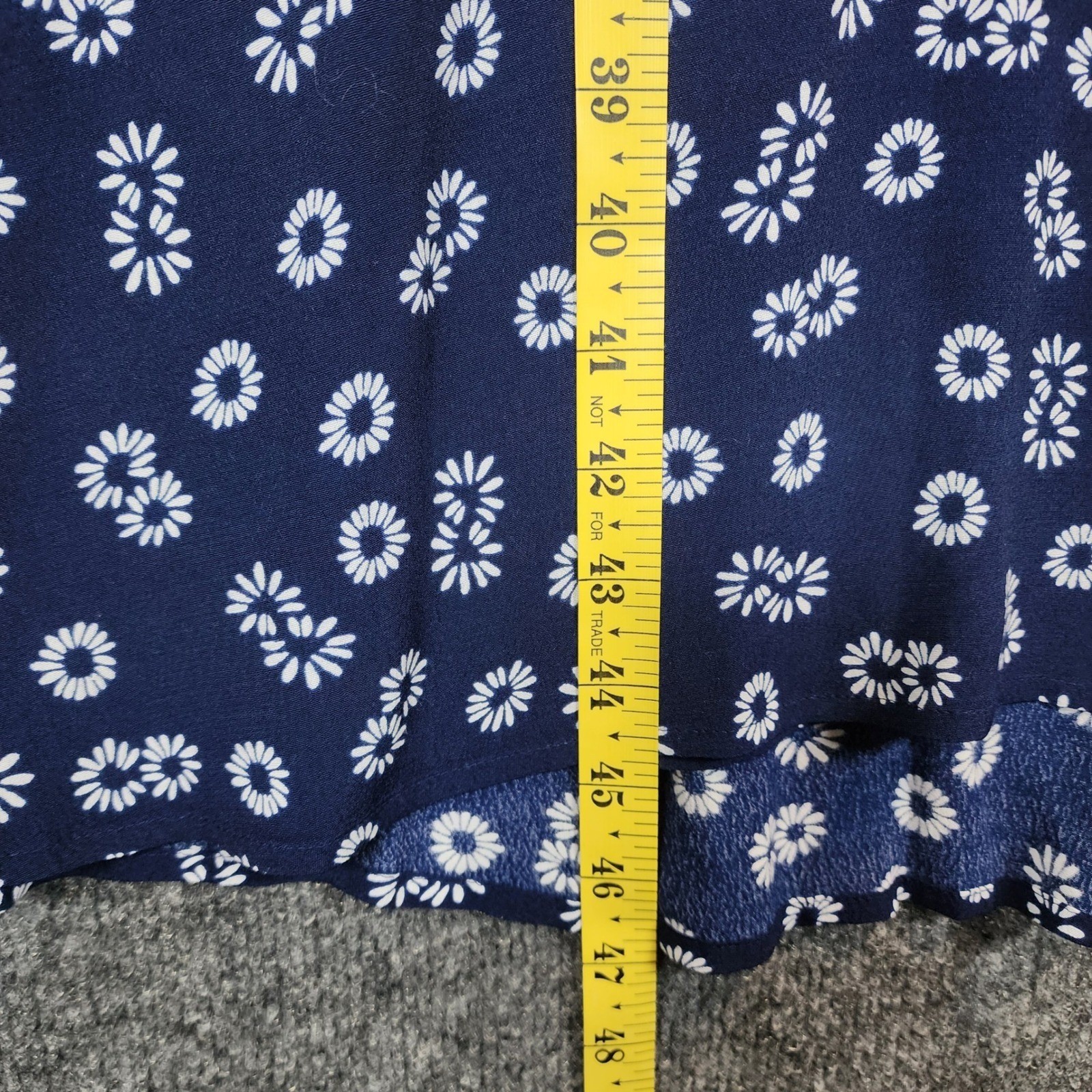 Talbots Daisy Floral Viscose Tie Waist Midi Fit & Flare Dress Women’s Size 8