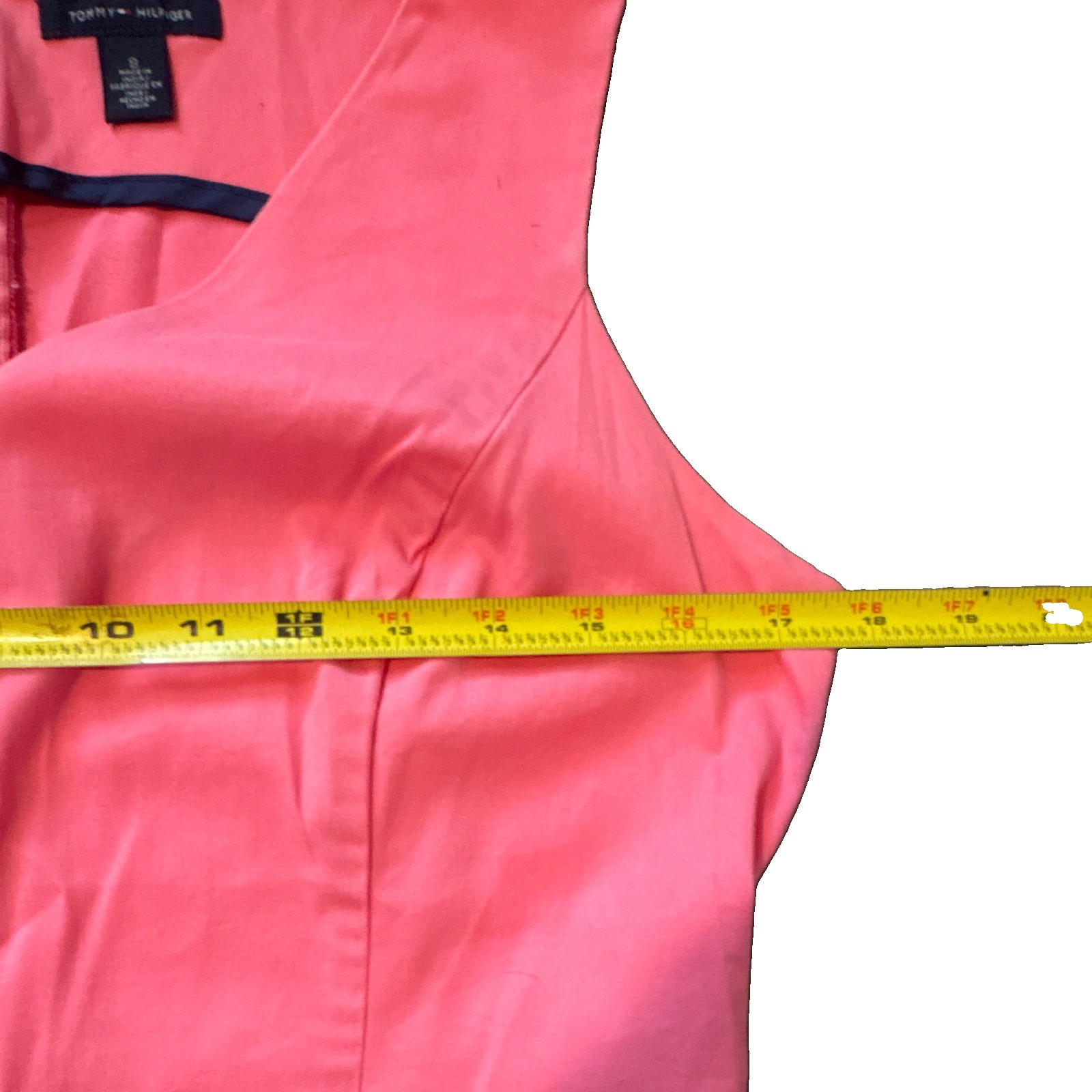 Tommy Hilfiger Solid Pink Solid Sheath Dress Scoop Neck Knee Length Sleeveless 8