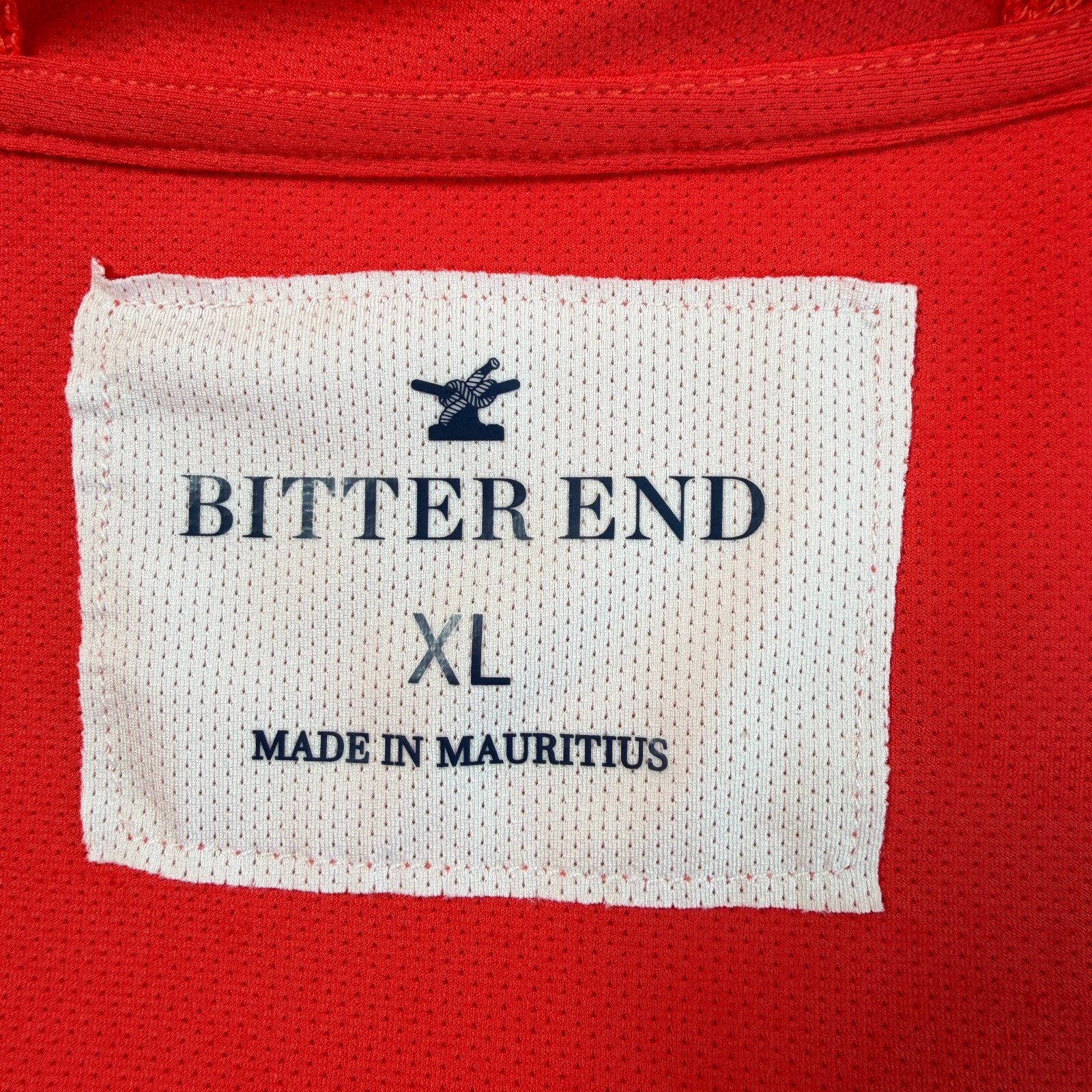 New Bitter End Map Patch Dritek Hoodie Dress Sz XL Coral UPF Beach Coverup BVI