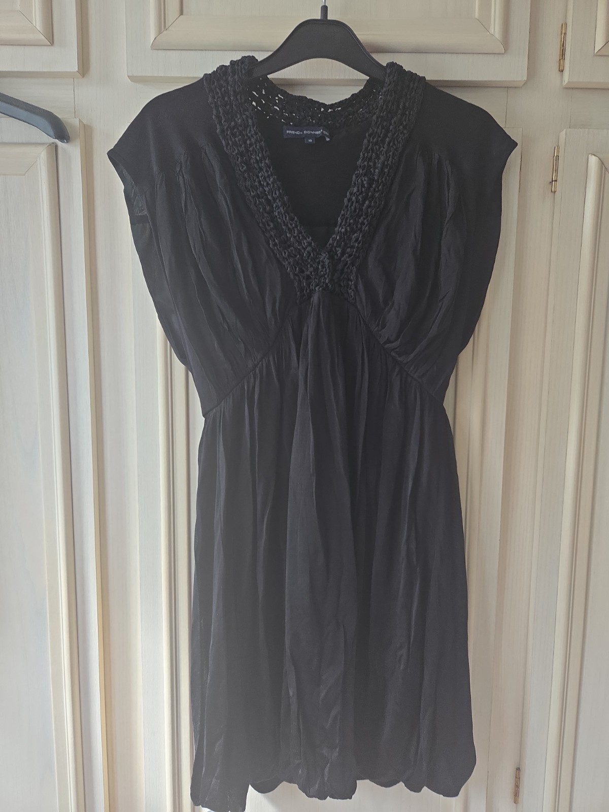 French Connection Women’s Black Sleevless Dress Size 10 Fully Lined