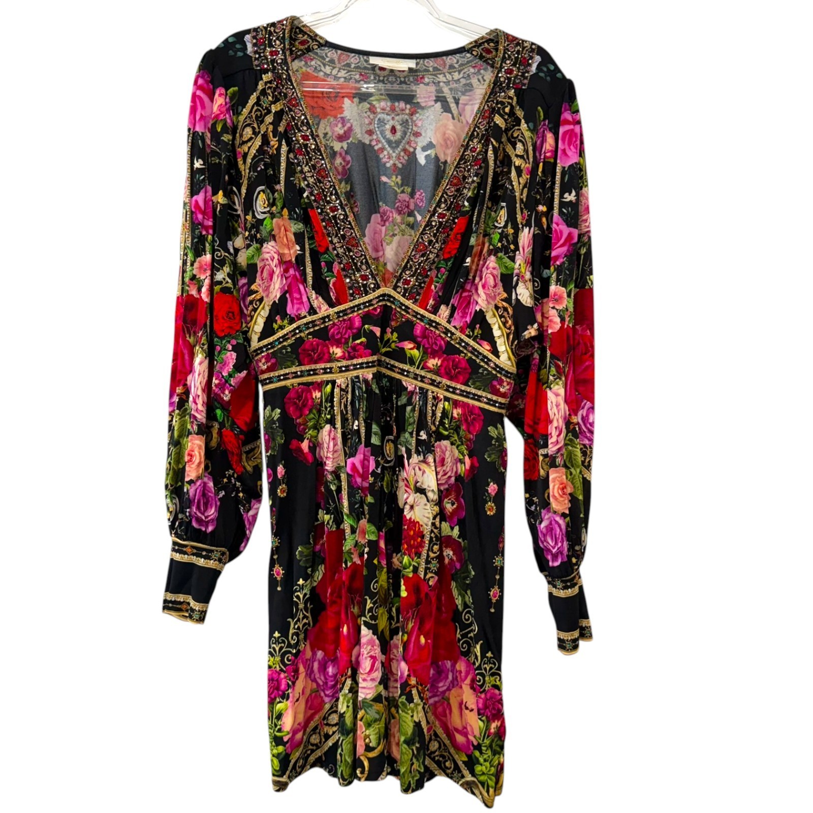Camilla Reservation For Love Dress Size Small S Jersey Waisted Mini Floral