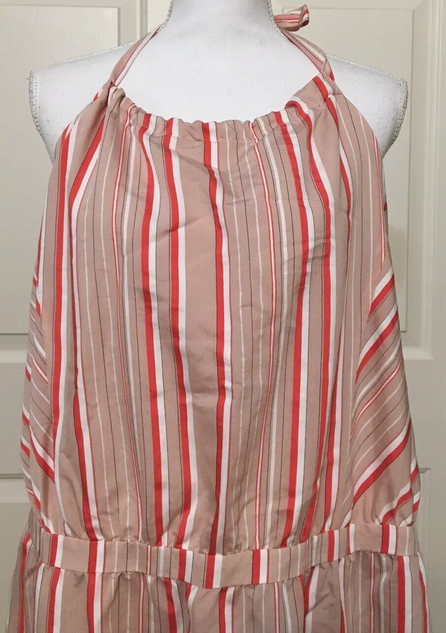 NWT Kaari Blue size 2X beige coral white sleeveless maxi dress $119