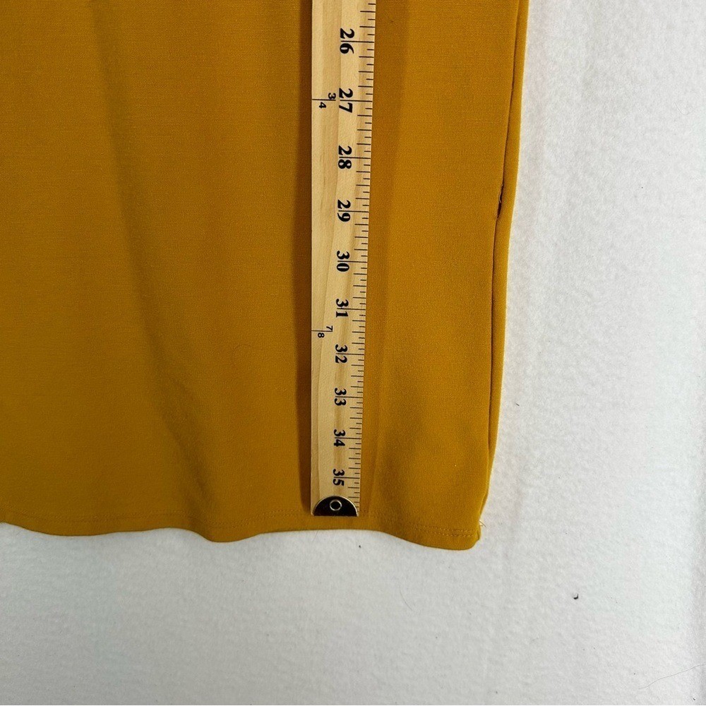 Forever 21 BodyCon Sleeveless N Veck Midi Dress Small Yellow