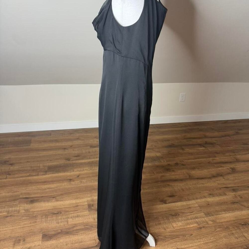Practical Magic Watters & Watters black cowl neck chiffon maxi dress Witchcore