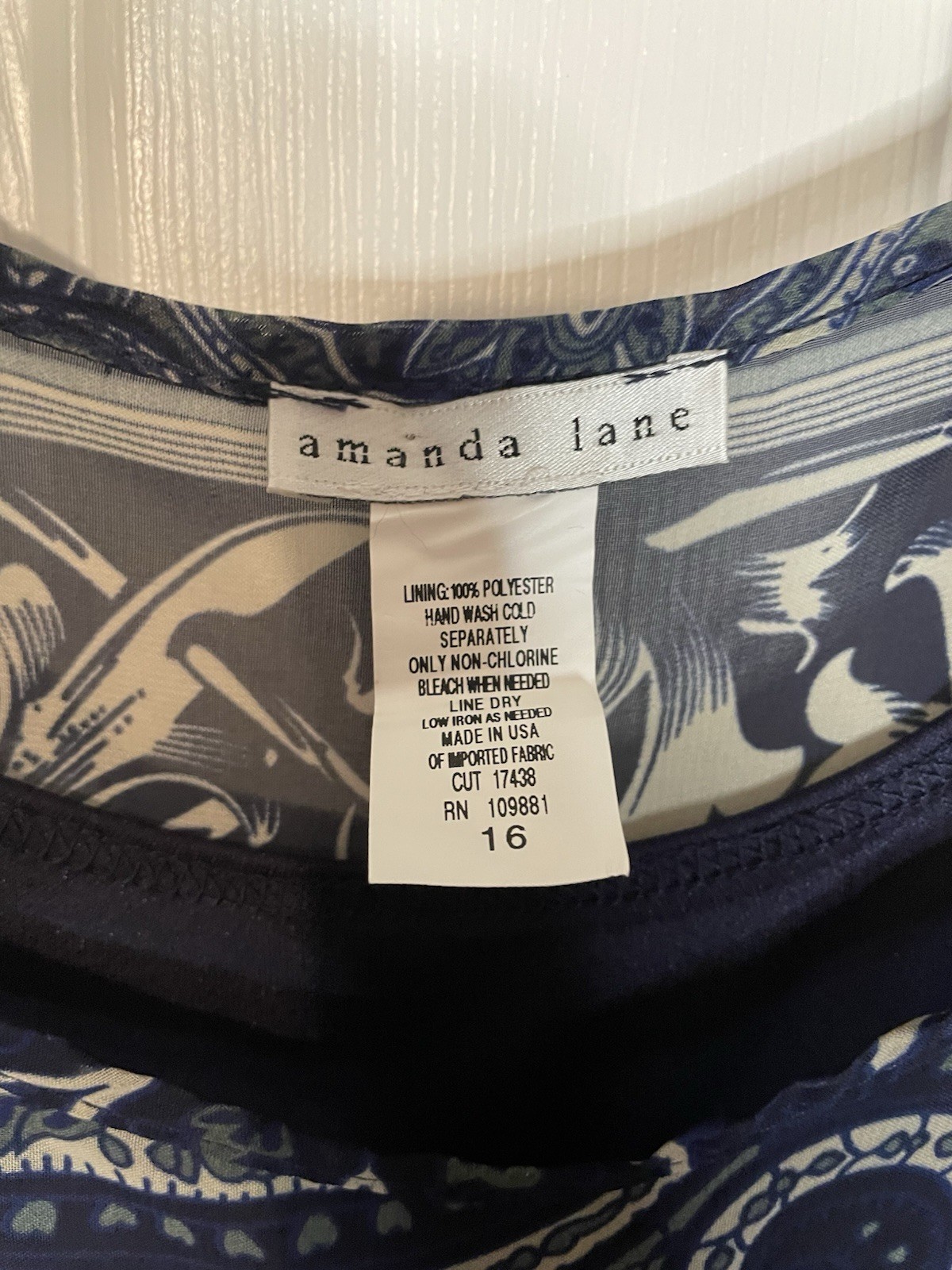 Amanda Lane Womens Navy Gray Filigree Flower Opaque Paisley Tank Maxi Dress 16