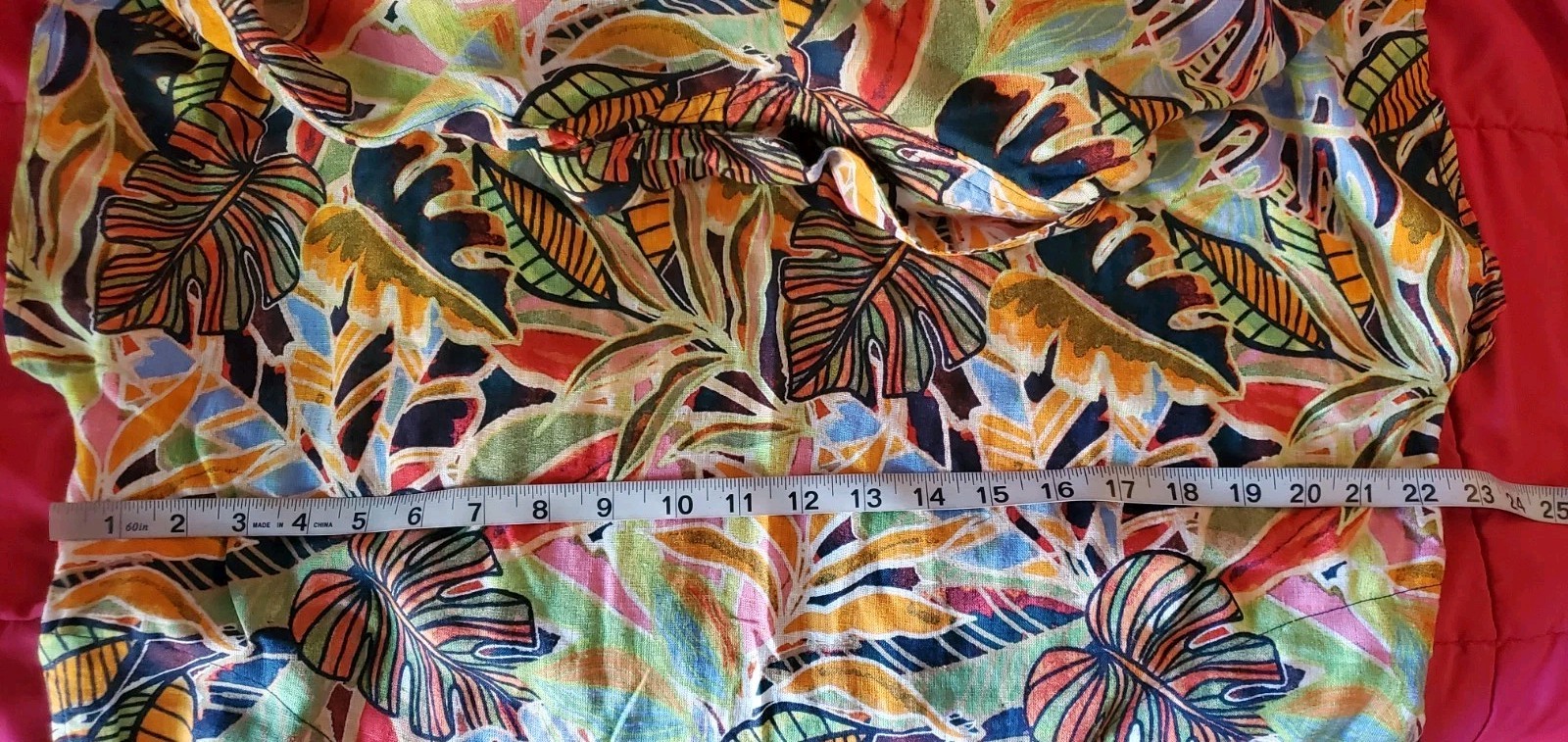 C&C California NWOT Linen Blend Tropical Short Sleeve Maxi Beachwear Dress M