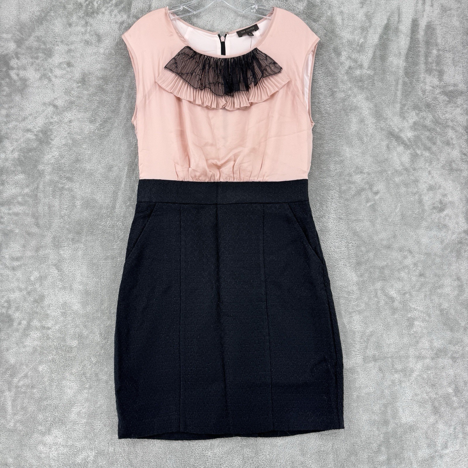 The Limited Dress Womens 10 Victorian Coquette Lace Ruffle Feminine Career New