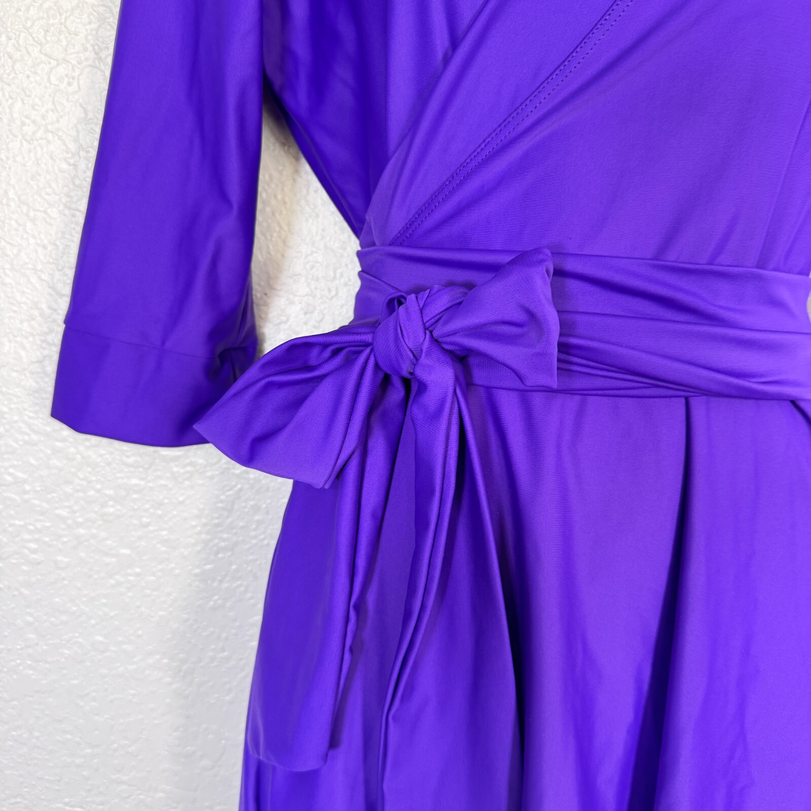 Elhoffer Wrap Dress Womens Medium Essentials Magical Midi Cosplay Costume Purple