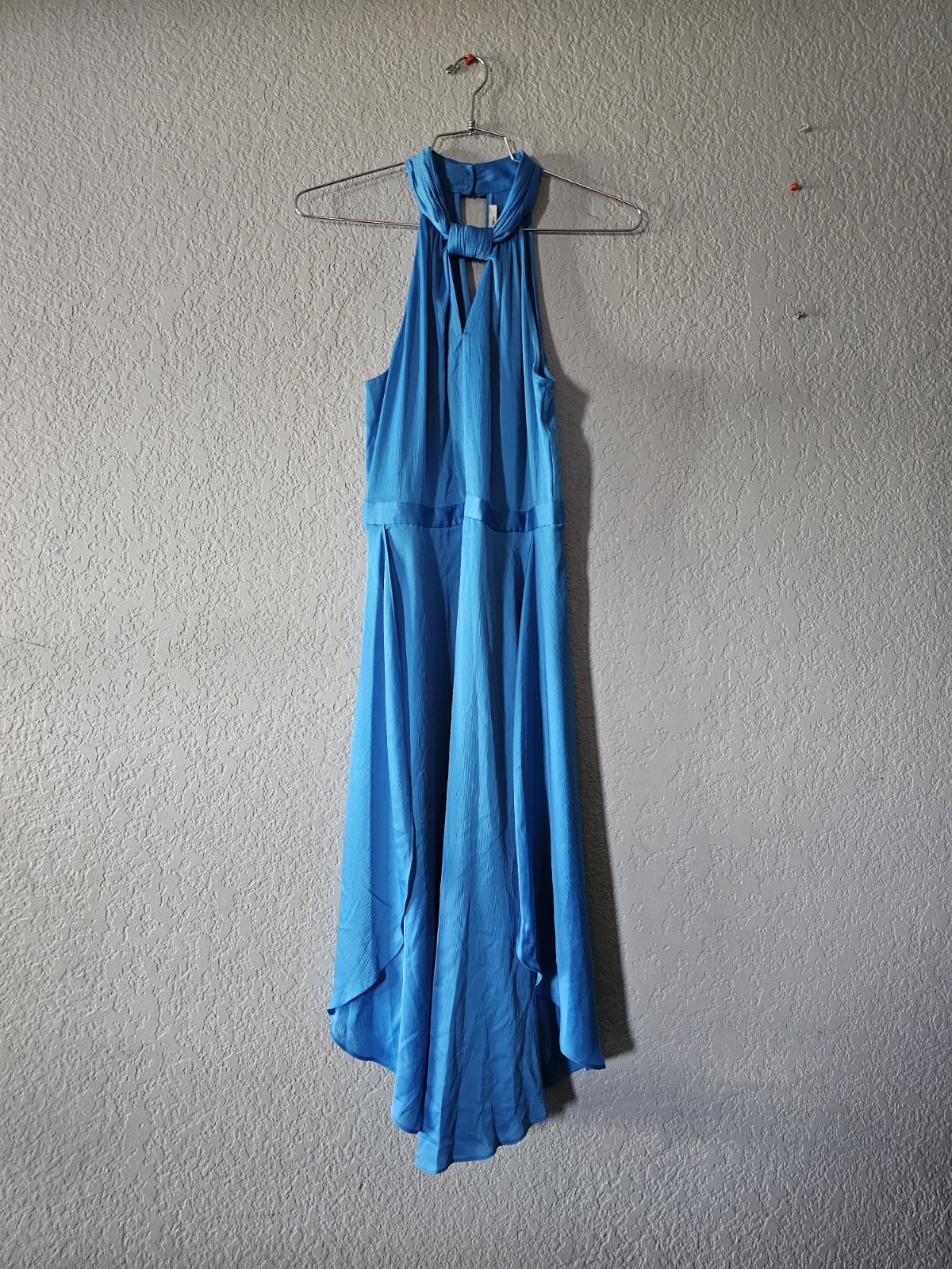 RACHEL Rachel Roy Turquoise Halter High-Low Maxi Dress