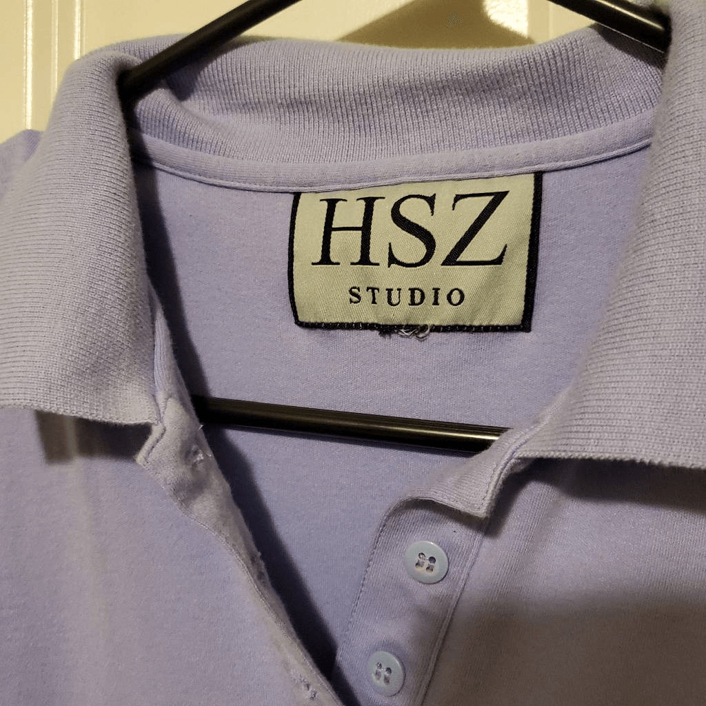 HSZ Studio Periwinkle Polo Cotton Dress – Size Medium