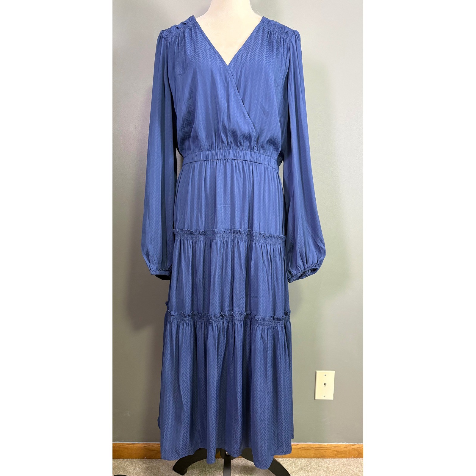 NWT Current Air Tiered Maxi Dress XL Boho Chic Coquette Ruffle Coastal Cowgirl