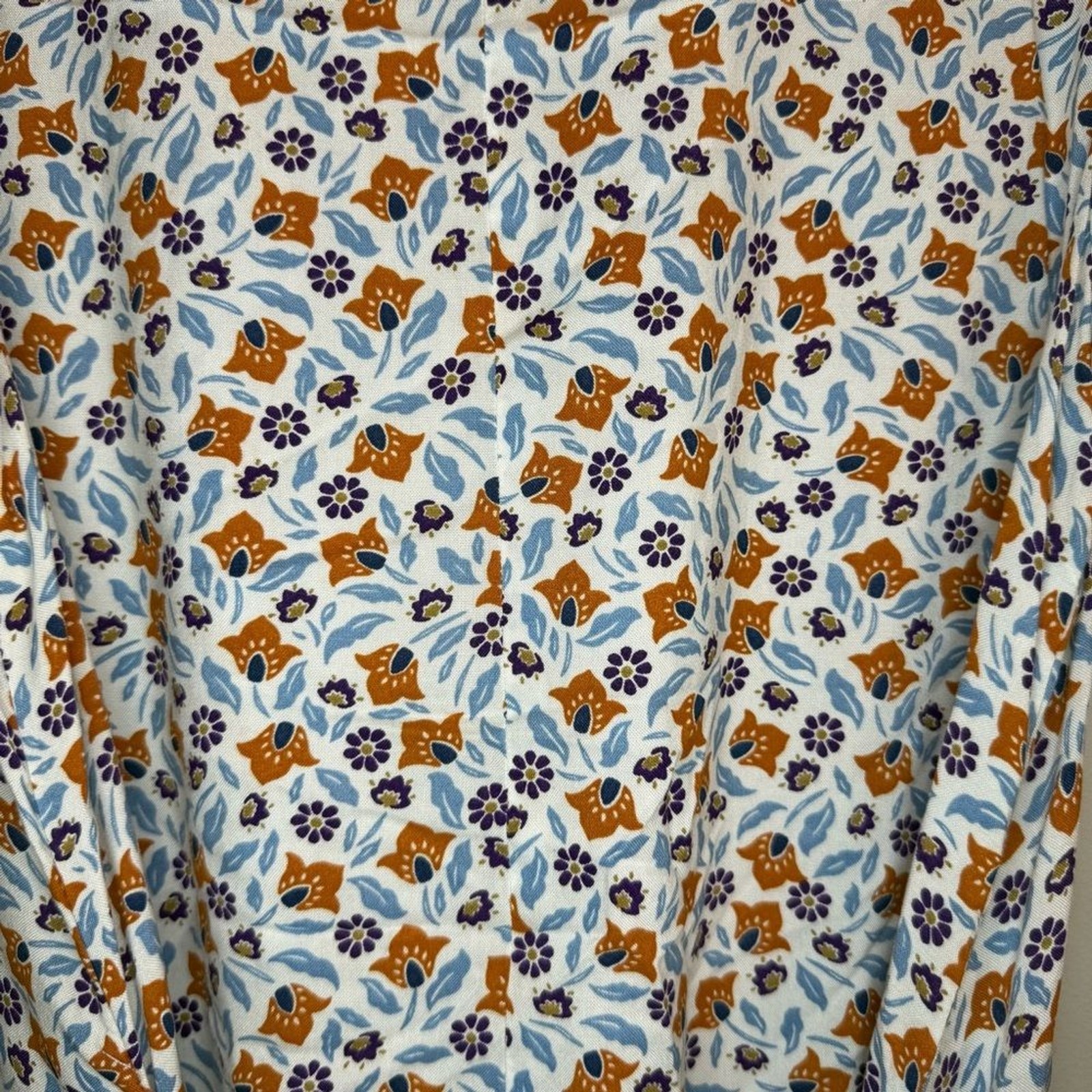Croft & Barrow Floral Cottagecore Midi Tiered Dress Womans Size Small