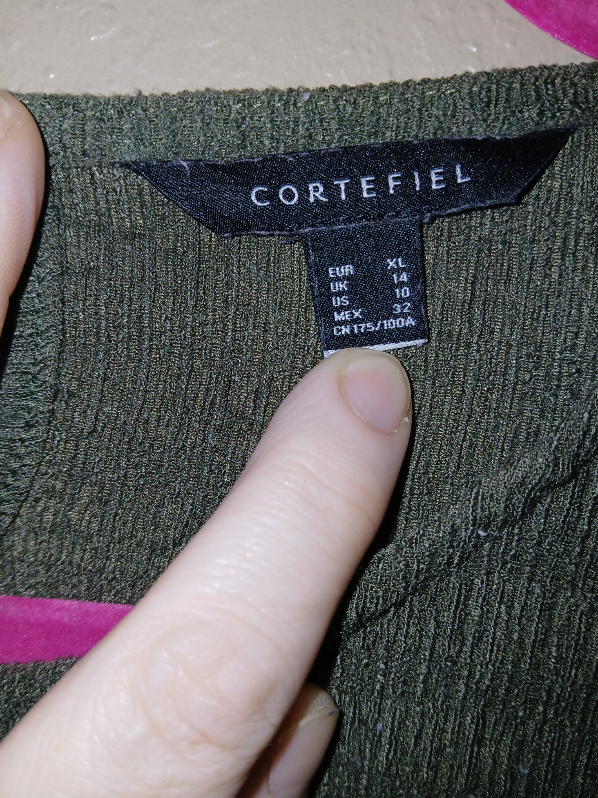 cortefiel Dress Long Maxi Olive Green Size 10