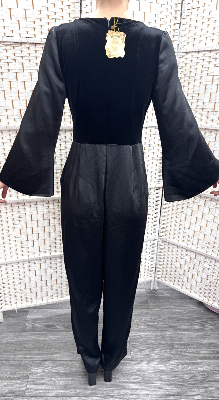 Michal Negrin Full Length Black Elegant Overalls Size -38 – Beautiful.
