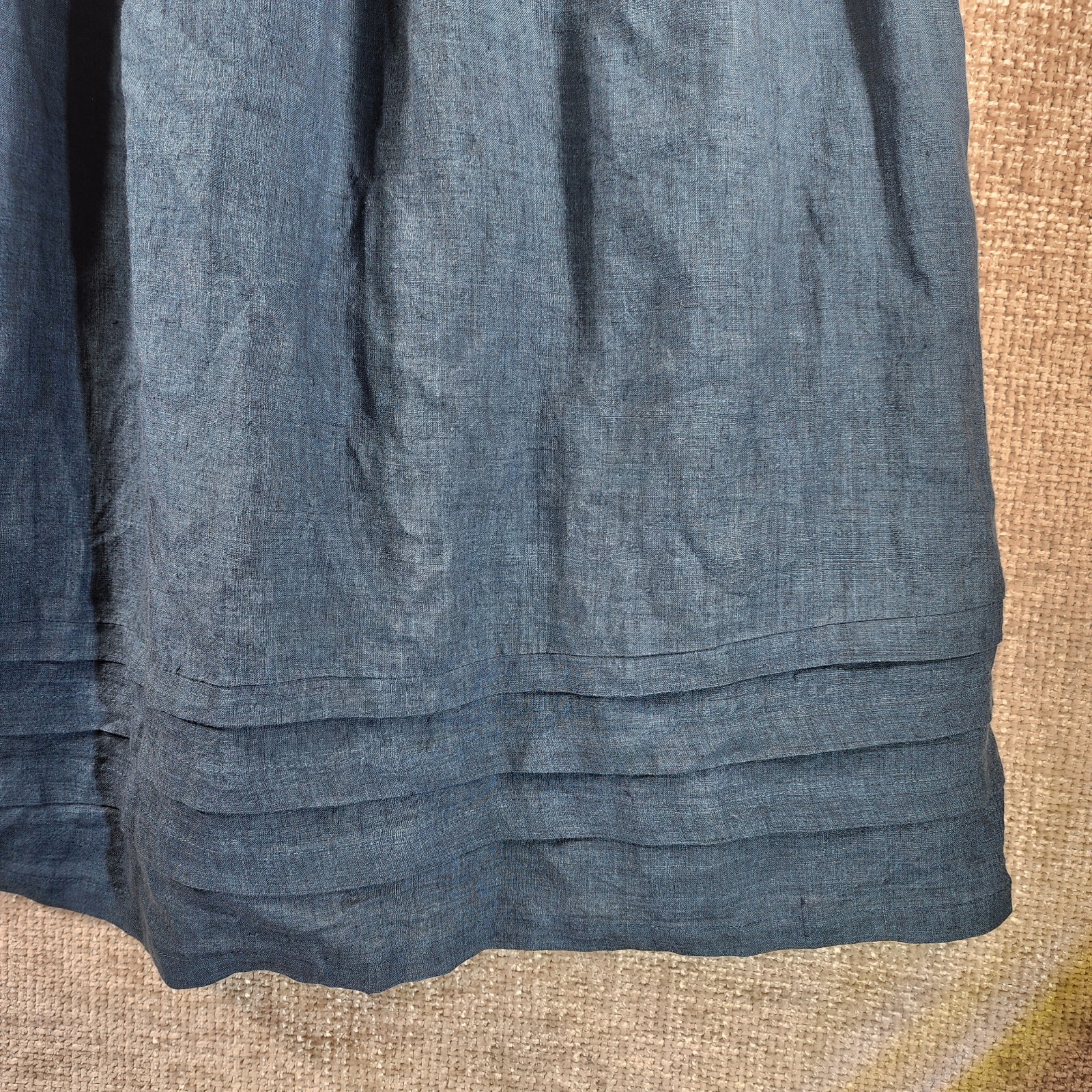 Comfort First Classy Always Linennaive Midi Sundress Womens *XS BlueHigh Quality