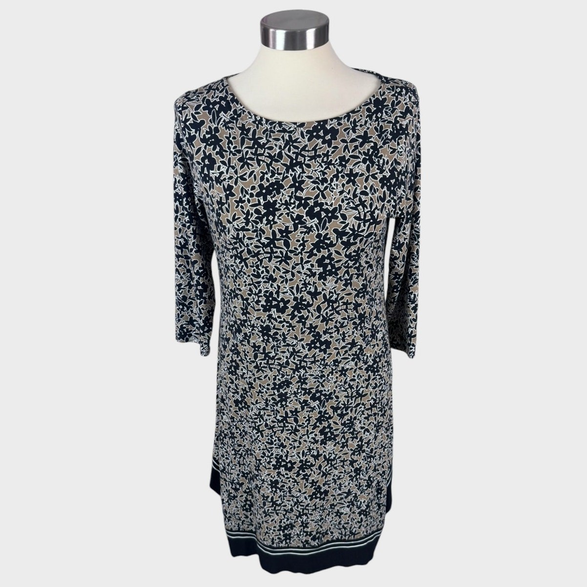 J. Jill Wearever Collection Womens Dress Small Petite SP Rayon Lycra Spandex
