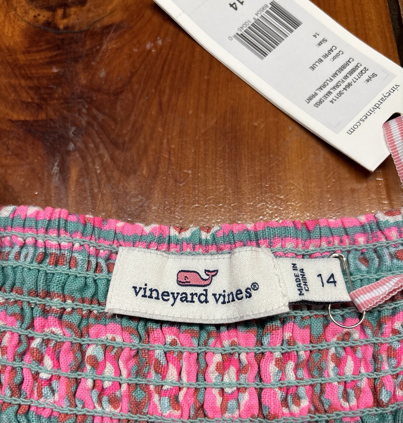 Vineyard Vines Caribbean Foral Maxi Dress Size 14 NEW WITH TAGS! Long