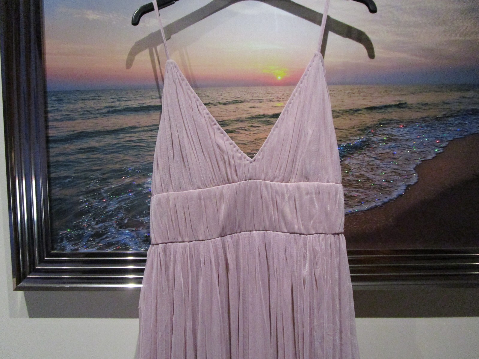 BEAUUT PLUS BRIDESMAID LAYERED TULLE MAXI DRESS IN FROSTED PINK SIZE 20 – NEW