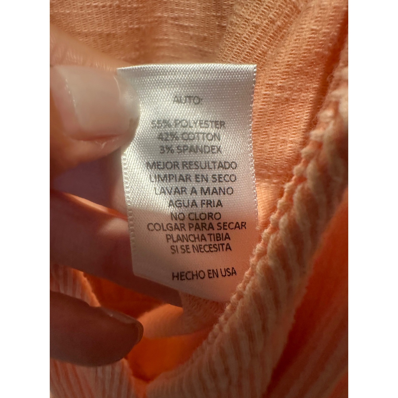 Lulu Sage The Label Peach Ribbed Sleeveless Wrap Dress Pom Pom Trim XS
