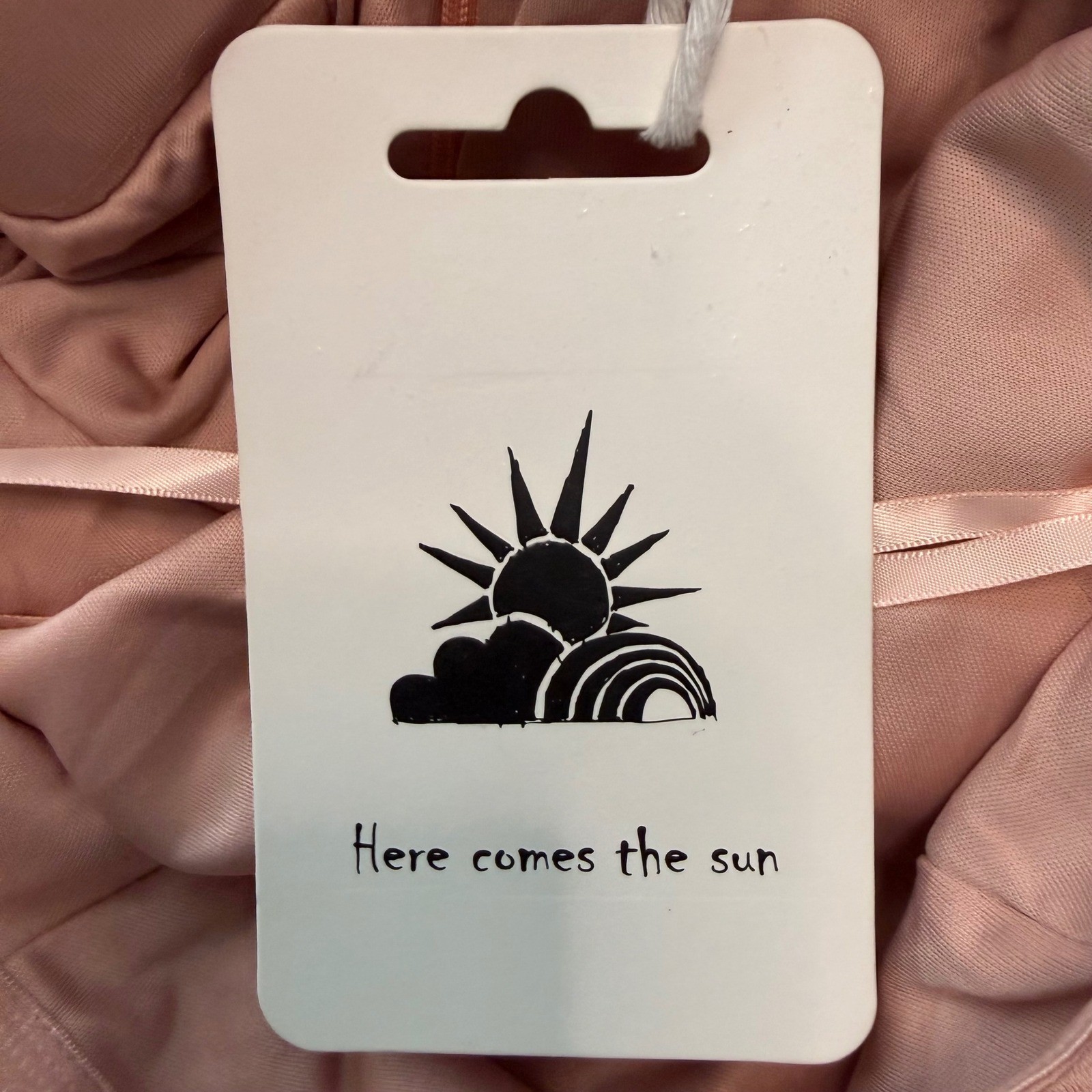 Here Comes the Sun Blush Strapless Twist Mini Dress – AU 12 US Small