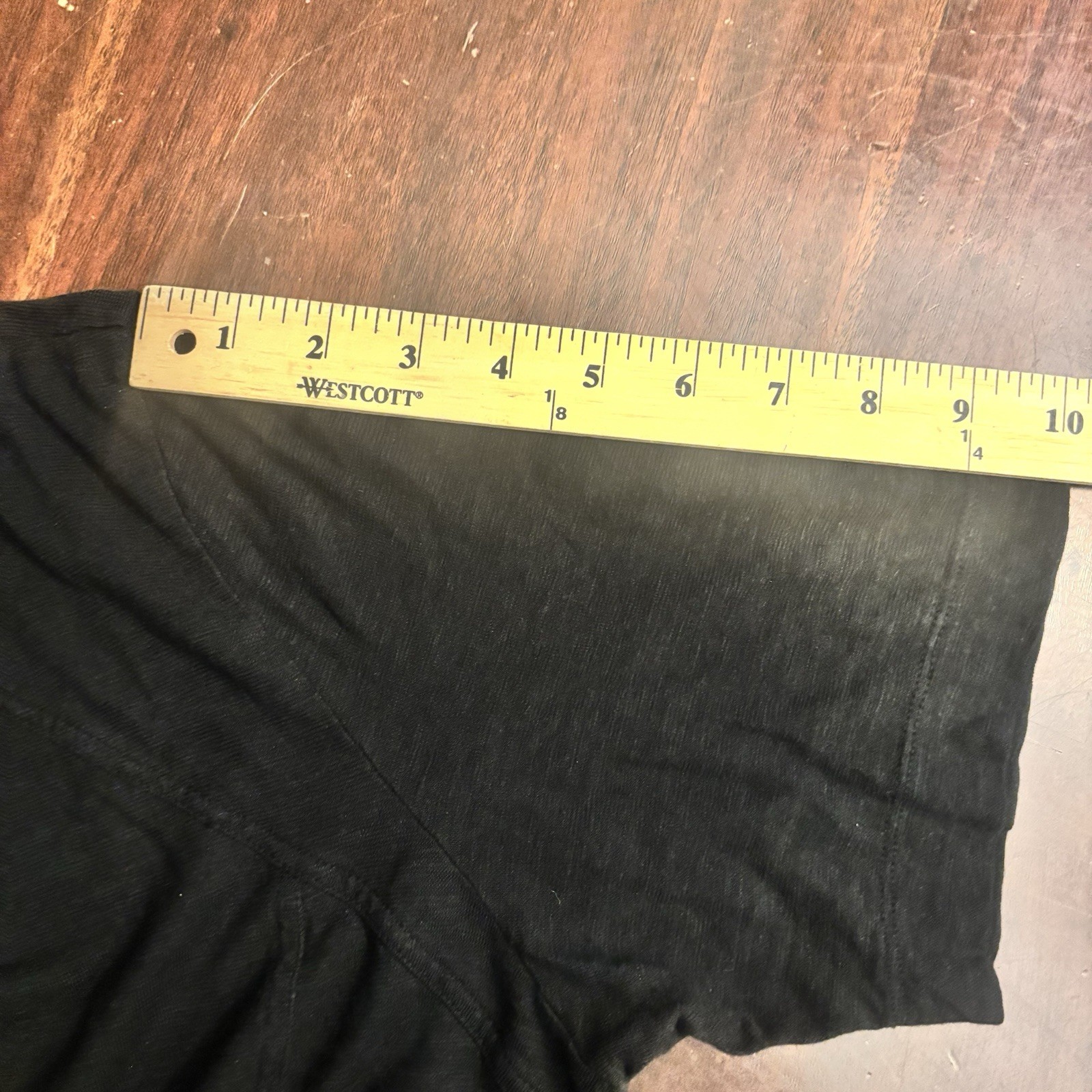 Eileen Fisher Black Hemp Organic Cotton Shift Dress Size Large