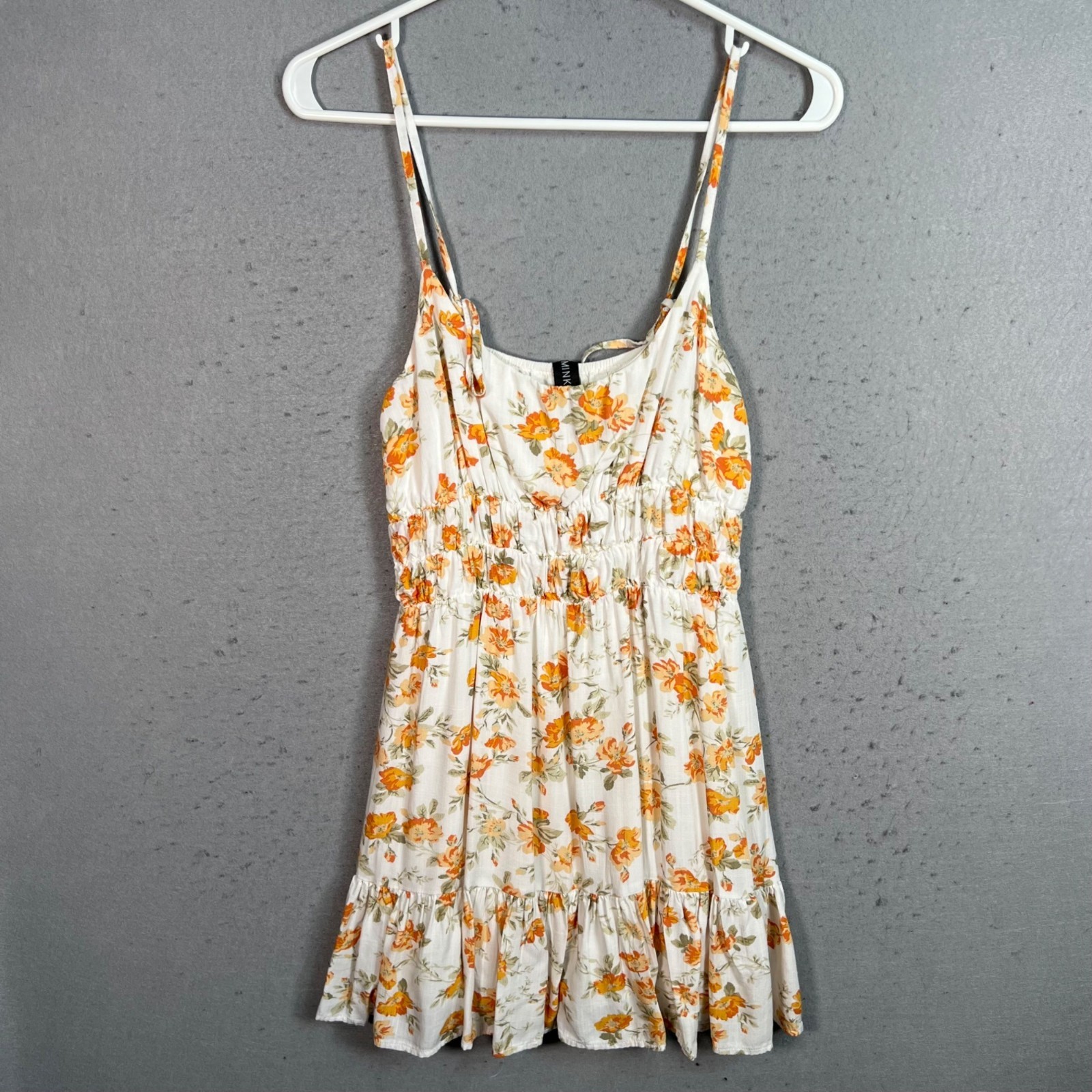 Minkpink Floral Sundress Womens Size Small Pleated